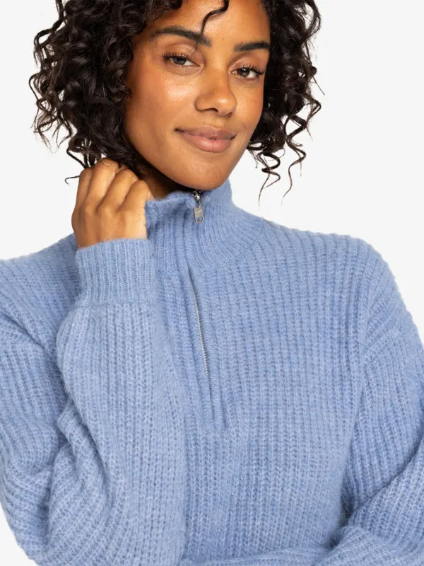 ROXY Medina Streets - Pullover mit Halbreißverschluss für Frauen GR. L