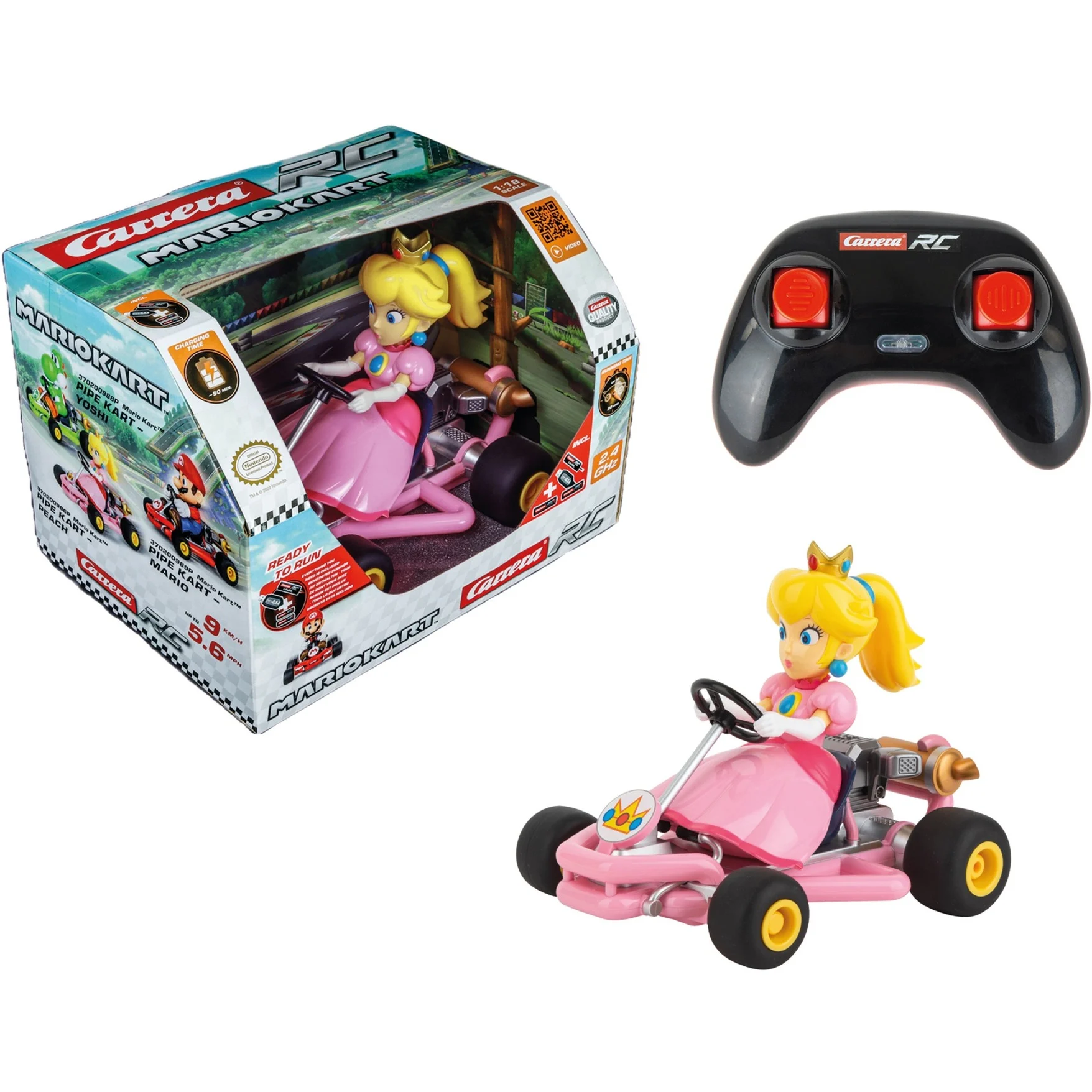 Carrera RC Mario Kart™ Pipe Kart, Peach RC 2,4 GHz 370200986P Carrera RC Mario Kart™ Pipe Kart, Peach RC 2,4 GHz 370200986P
