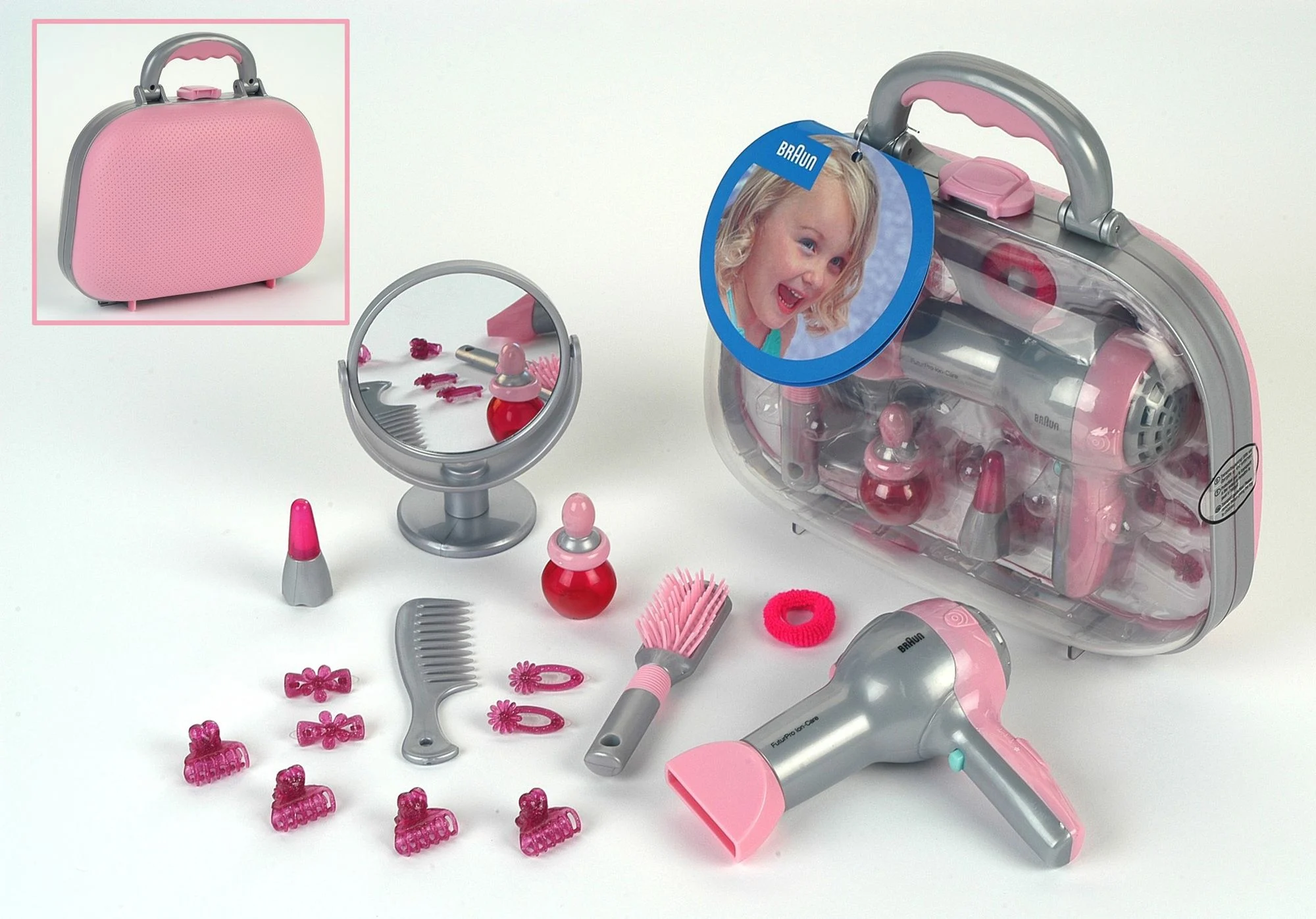 Theo, Klein, BRAUN, Beauty, Case, mit, Haartrockner, Zubehör Theo Klein BRAUN Beauty Case mit Haartrockner Zubehör