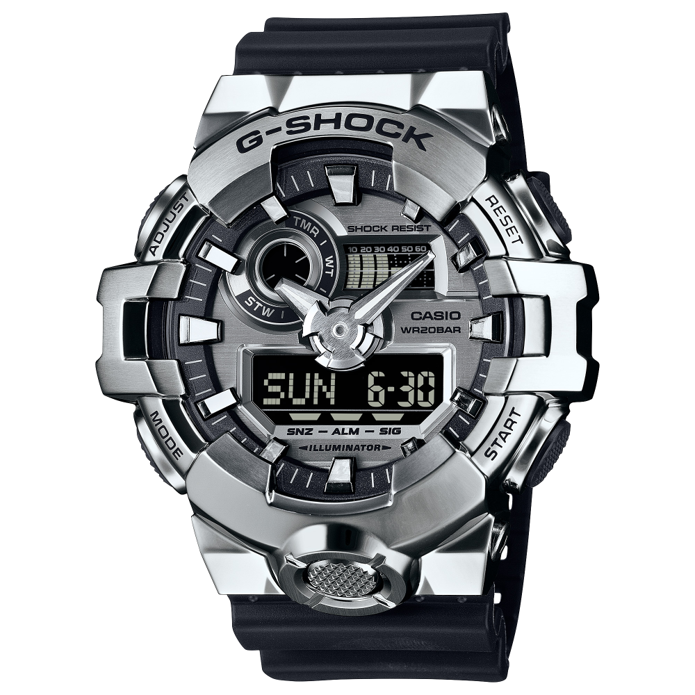 G-SHOCK GM-700-1AER Schwarz Silber Herren Uhr