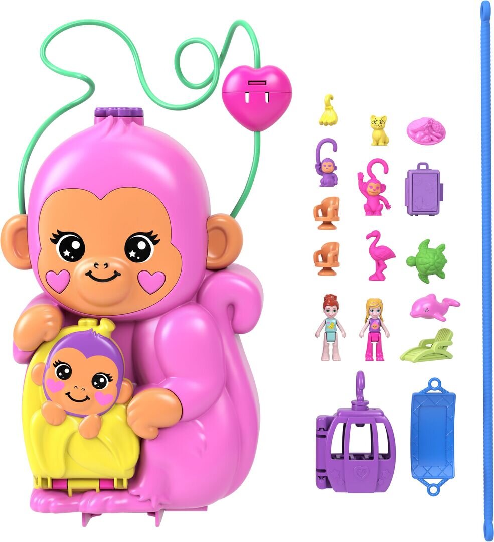 Polly, Pocket, Affenmama, und, Baby